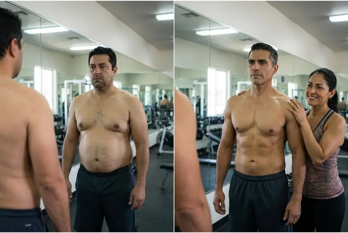 Antes y después — Carlos R., 47