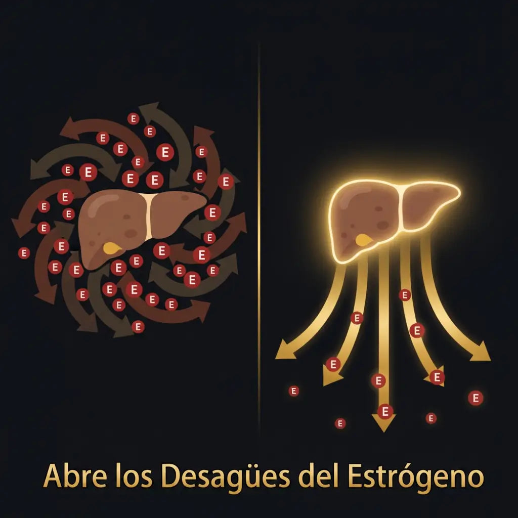 El drenaje de estrógeno obstruido